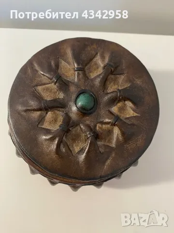 Ретро кожена кутия., снимка 1