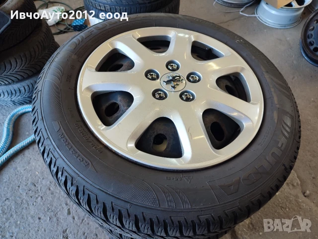 Зимни гуми 205/60/16 fulda комплект с метални джанти Peugeot 407 Пежо 407, снимка 10 - Гуми и джанти - 50661646