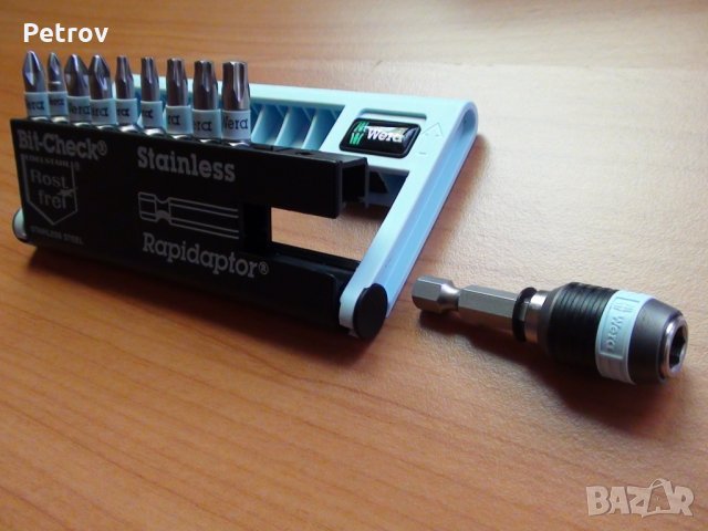 WERA Bit-Check BC 10/9 Stainless Steel - PROFI Висококачественни Битове неръждаема стомана , GERMANY, снимка 4 - Отвертки - 26477812