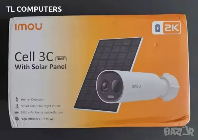 Безжична камера с батерия и слънчев  панел, снимка 1
