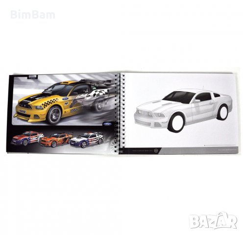 Комплект скицник за дизайнер на автомобили - Ford Mustang, снимка 7 - Образователни игри - 34786849