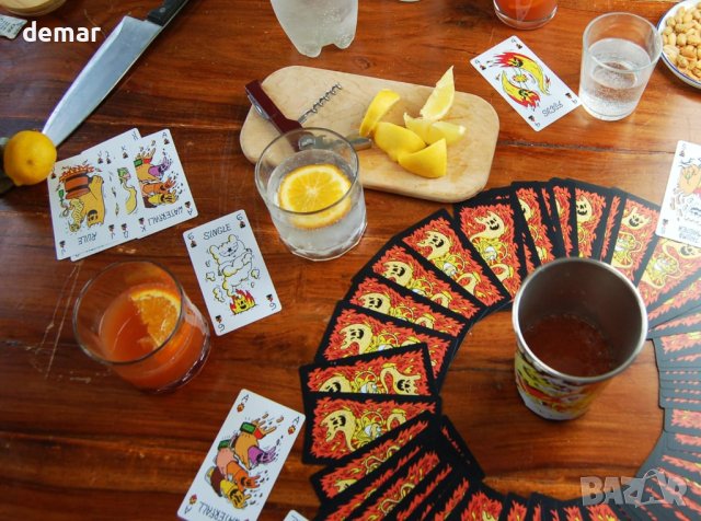  Парти игра с водоустойчиви карти Огненият пръстен, снимка 6 - Настолни игри - 43441795