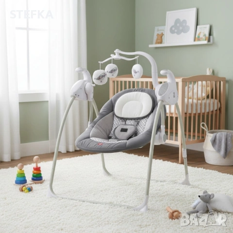 Електрическа люлка цвят мента , снимка 2 - Други - 53066702