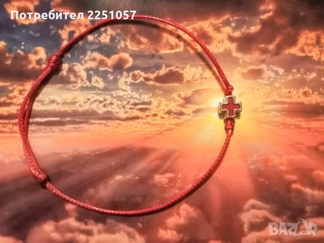 Ръчно изработени гривни с кръст, снимка 5 - Гривни - 24991392