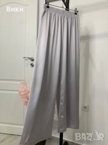 Сатенен панталон размер S-M, снимка 2 - Панталони - 49337497