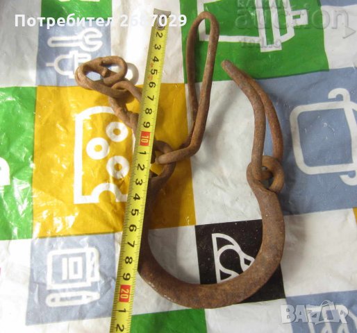 Стари окови букаи пранги, ковано желязо - 8, снимка 3 - Други ценни предмети - 28951976