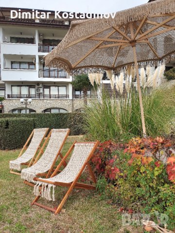 Плетени чадъри тип макраме за градина, плаж, ресторант или бийч бар, снимка 7 - Градински мебели, декорация  - 43956841