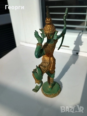 Бронзова статуетка-91, снимка 4 - Антикварни и старинни предмети - 52688916
