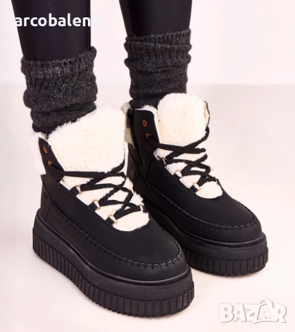 Дамски изолирани боти до глезена на платформа Lorraine, 3цвята , снимка 11 - Дамски боти - 52167015