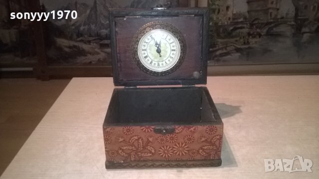 АНТИКА СТАРА КУТИЯ С ЧАСОВНИК-18Х14Х12СМ, снимка 3 - Колекции - 27970804