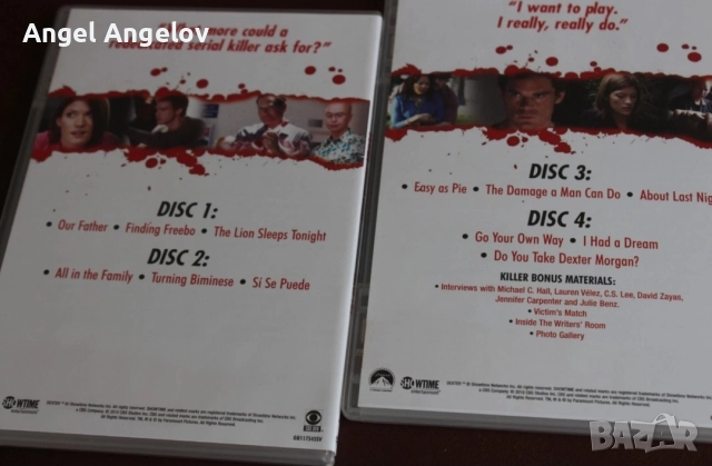 Dexter Season 3 there are 4 discs DVD, снимка 4 - DVD филми - 52796527