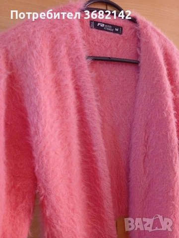 продавам дамска розова пухкава жилетка , снимка 2 - Жилетки - 51642499