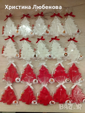 Коледни сапунчета , снимка 3 - Декорация за дома - 52228978