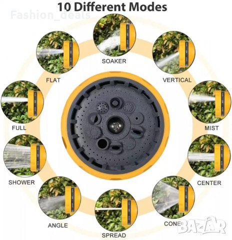 Пистолет за градински маркуч 10 дюзи поливане на растения миене на кола, снимка 3 - Градински инструменти - 33616033