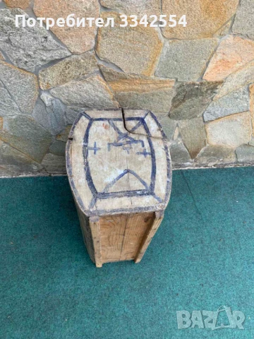 САНДЪК КУФАР ДЪРВО ОТ ЦАРСКО ВРЕМЕ, снимка 4 - Антикварни и старинни предмети - 50619560