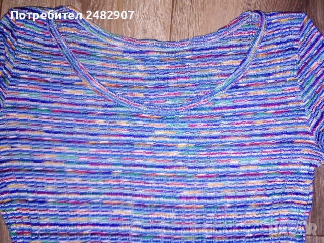 Дамска блуза в синьо, снимка 6 - Блузи с дълъг ръкав и пуловери - 40755304