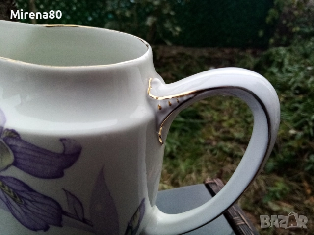 Антикварна баварска кана, снимка 3 - Антикварни и старинни предмети - 52958607