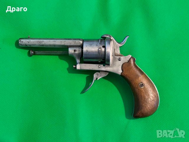 Стар щифтов револвер Лефуше 7 мм, снимка 4 - Антикварни и старинни предмети - 44057695