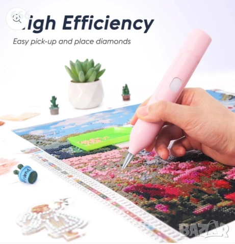 Електрическа диамантена писалка за рисуване с вакуумна технология, за диамантено рисуване., снимка 3 - Друга електроника - 53295488