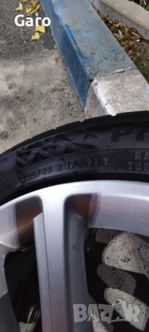 225/45/17" ContiPremiumcontact 7 с джанти Октавия 2 RS фейслифт, снимка 6 - Гуми и джанти - 52504723