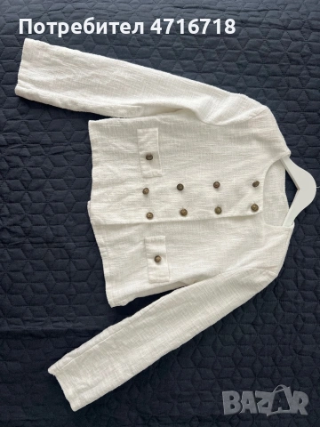 Бяло яке. Стилно, класическо., снимка 5 - Якета - 53194500