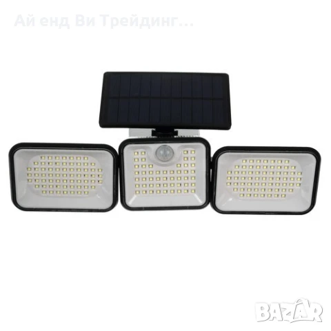 Соларна градинска лампа със сензор за движение 180 LED Izoxis 24889, снимка 6 - Лед осветление - 51329785