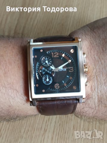 Красив, ефектен, голям, мъжки часовник LOTUS, снимка 3 - Мъжки - 33679278