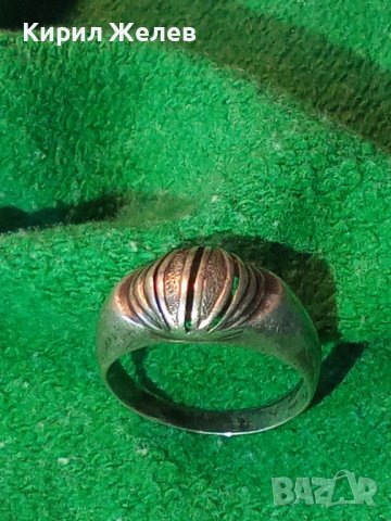 СРЕБЪРЕН АРТ ПРЪСТЕН МАЙСТОРСКА РЪЧНА ИЗРАБОТКА ВИНТИДЖ СТИЛ 17541, снимка 4 - Пръстени - 31309303