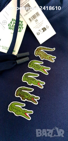 Lacoste Made in France Hoodie Womens Size S - 36 Oversize ОРИГИНАЛ! Дамски Суичър!