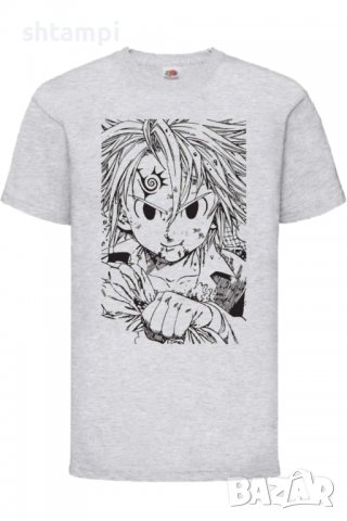 Детска тениска he Seven Deadly Sins Meliodas,Анимация,игра,Празник,Повод., снимка 5 - Детски тениски и потници - 38001158