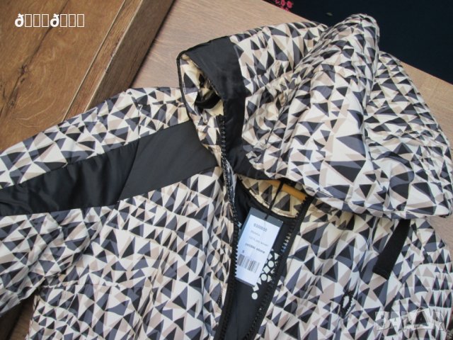 Пролетно-есенно яке GSUS от шушляк сиво каре с качулка размер S, снимка 9 - Якета - 27015333