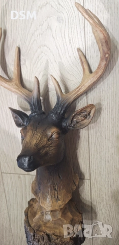 Нова Статуетка Елен - Трофей - Сувенир Еленче с Рога - 36см, снимка 5 - Статуетки - 51804530