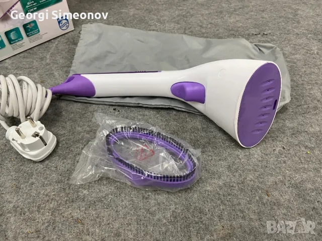 Преносима парна вертикална ютия PHILIPS Steam&Go , 1200 Wl, Бял/Лилав, снимка 2 - Ютии - 49034458