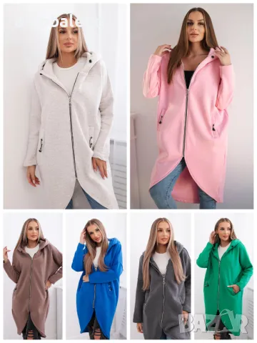 Дамски дълъг изолиран суичър, 15цвята 