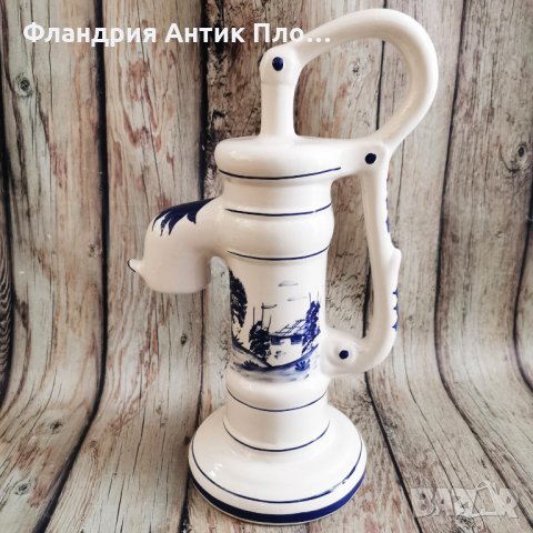 Голяма декоративна помпа за вода Блу Делфт , снимка 2 - Декорация за дома - 26757439