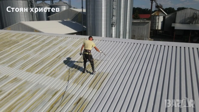 Боядисване на покриви метални конструкции веранди фасади и всички видове вътрешни бои, снимка 6 - Ремонти на покриви - 52031842