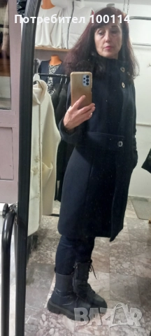 Дамско палто с качулка с естествен пух в 4 цвята, снимка 9 - Палта, манта - 52233731