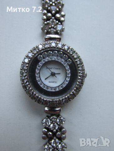 Дамски сребърен часовник royal crown, снимка 3 - Дамски - 43604407