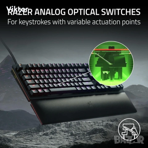 Чисто нова клавиатура Razer Huntsman V2, Analog Switch, снимка 2 - Клавиатури и мишки - 53595639