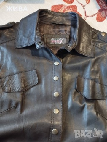 ЕСТЕСТВЕНА КОЖА дамски кафяв сукман, снимка 4 - Сукмани - 43957420