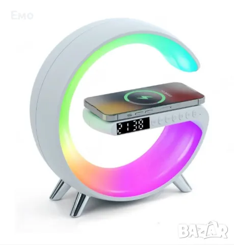 Тонколона с LED светлинки и станция за безжично зареждане / Лампа-зарядно с LED светлини и тонколона, снимка 10 - Тонколони - 47721519