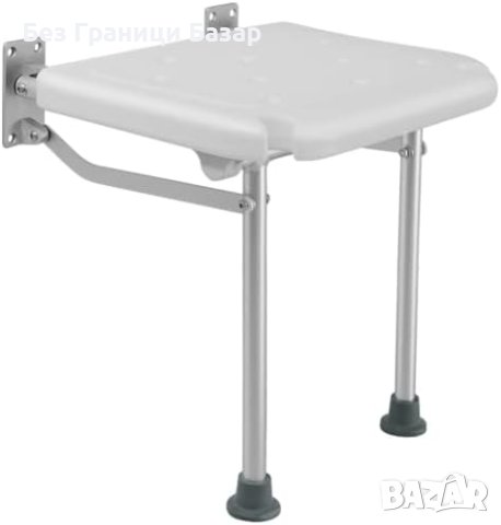 Нова Стабилна Сгъваема Седалка за Душ 40x38x40см – Идеална за Възрастни и Хора с Увреждания, снимка 3 - Други - 43558980