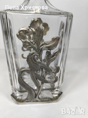 Гарафа за yиски от белгийски оловен кристал, снимка 4 - Аксесоари за кухня - 52258411