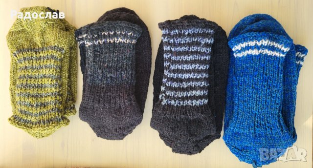 Продава домашни вълнени чорапи ръчна изработка голям номер 44 +, снимка 4 - Мъжки чорапи - 34868277