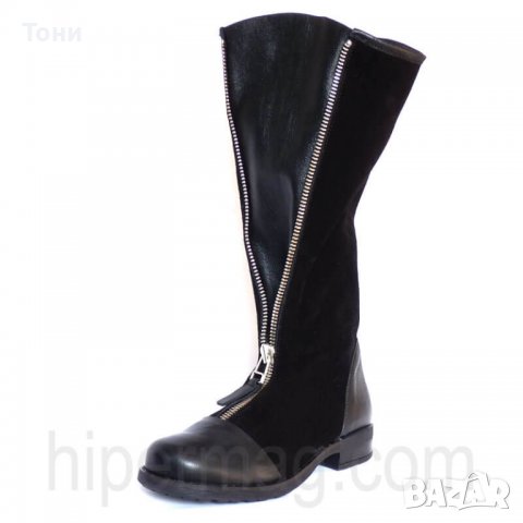 Дамски ботуши  La Speciale естествен велур и кожа