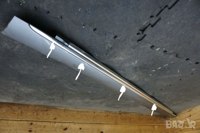 Лайстна хромирана на прага за AUDI A8 D4 (10-17г.) LONG-Лява