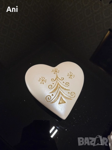 Керамична кутийка под формата на сърце /свещник/, снимка 3 - Декорация за дома - 52776720