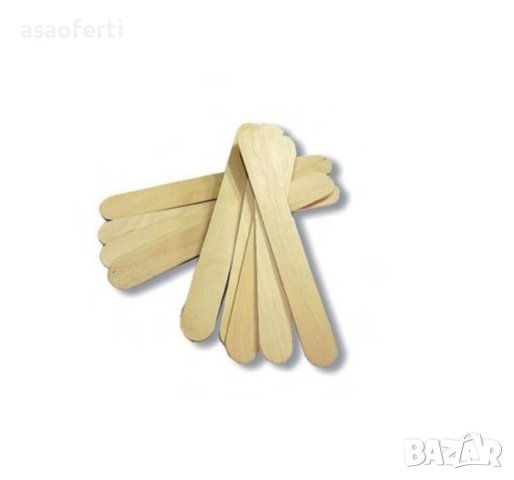 Дървени шпатули за кола маска 100бр, снимка 2 - Други - 43482807
