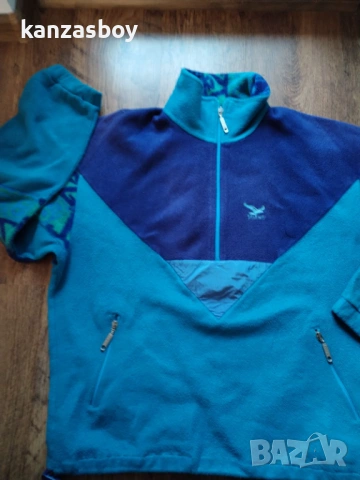 SALEWA VINTAGE FLEECE - винтидж мъжки полар Л , снимка 6 - Блузи - 53276058