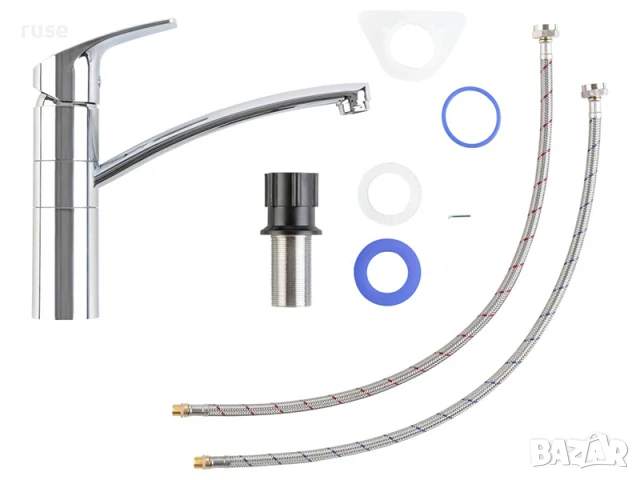 НОВИ! Смесител за кухня водоспестяваща Eco-Click функция 001, снимка 4 - Смесители - 50595447